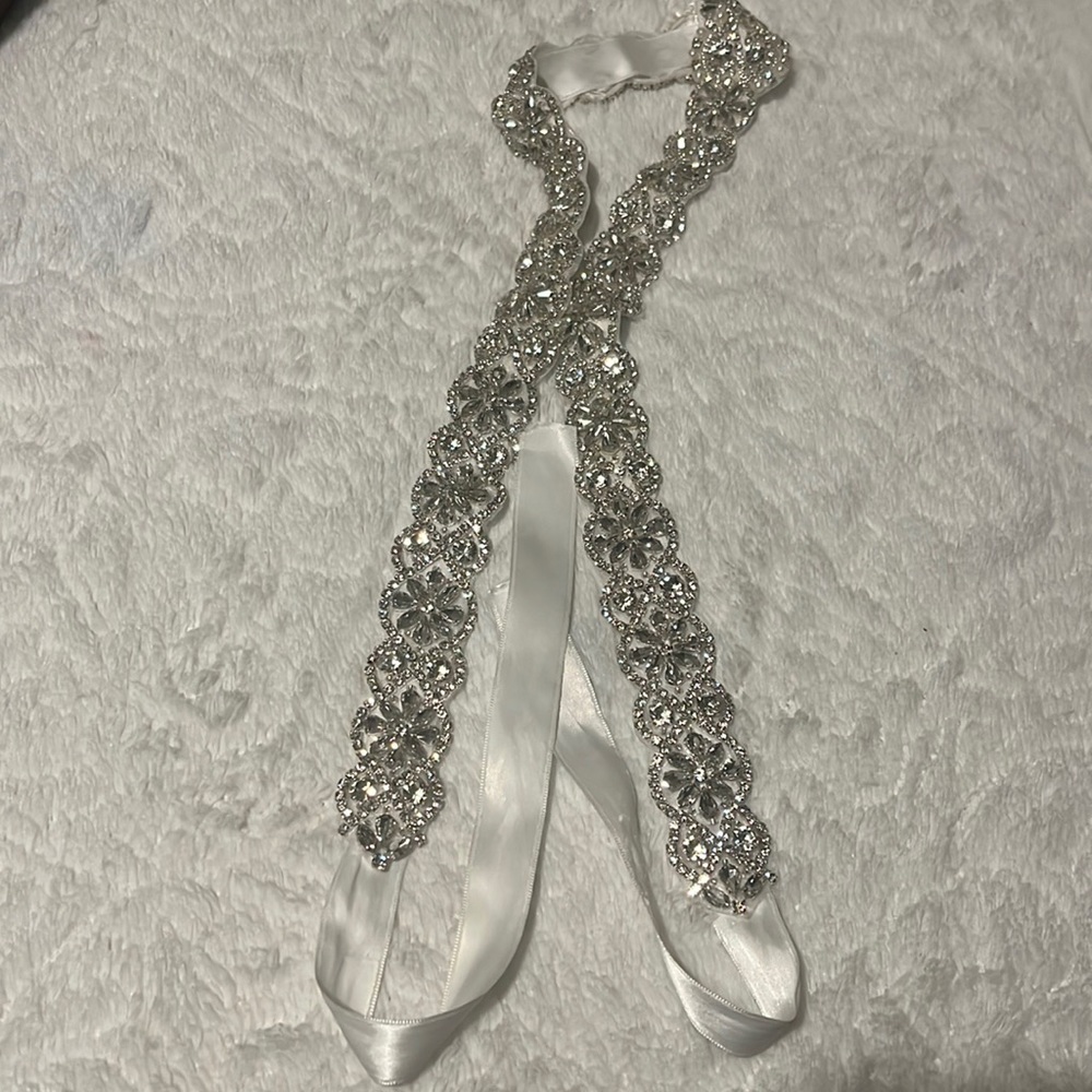 WEDDING BELT RHINESTONE RIBBON